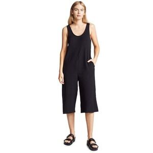 Tavik + Swimwear Bryony Cotton Gauze Jumpsuit Black Size M